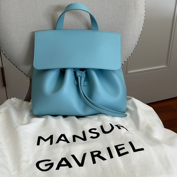 Mansur Gavriel Handbags - Mansur Gavriel MINI SOFT LADY BAG, mint/blue, NWOT